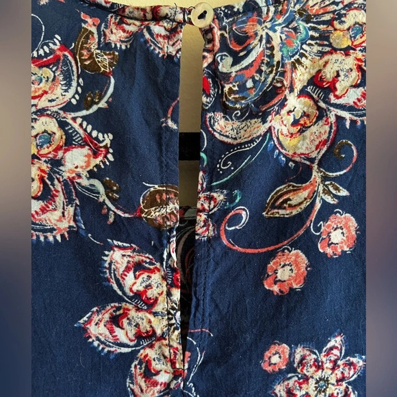 Daniel Rainn for Anthropologie Albado Blue Crew Neck Sleeveless Top Size Smalll - Picture 7 of 10